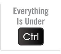 Everything Is Under CTRL- Computer Technology Wall Art - Coding Wall Art - Geek Wall Decor - Gifts for Computer Geeks, Nerds, Coders and Programmers - 10x8 unframed print