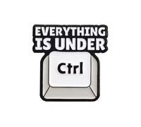 Everything Is Under Ctrl Enamel Pin Badge 2.5cm x 1.8cm Computer Keyboard Joke Metal Lapel Pin Brooch Backpack Jacket Gift Accessory