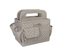 Everything Mary Craft Caddy, Tan Dot - Art Storage for Supplies & Crafts - Supply Organizers Tote for School Classroom, Office, and Home - Organization for Makeup & Nurses