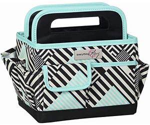Everything Mary Craft Caddy, Teal - Art Storage for Supplies & Crafts - Supply Organizers Tote for School Classroom, Office, and Home - Organization for Makeup & Nurses