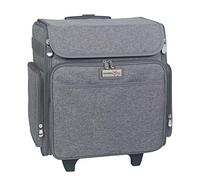 Everything Mary Rolling Craft Bag, Heather - Papercraft Tote with Wheels for Scrapbook & Art Storage - Organizer Case for IRIS Boxes, Supplies, and Accessories - for Teachers & Medical