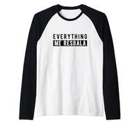 Everything Me Resbala Funny Spanish Quotes Raglan Baseball Tee