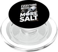 Everything Needs More Salt Salt Lover PopSockets PopGrip for MagSafe