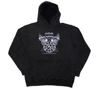 Everything Or Nothing At All Logo Stone Wash Pull Over Hoodie Foo Fighters Charcoal S