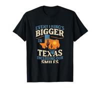 Everything’s Bigger in Texas Sunset Cacti Outline T-Shirt