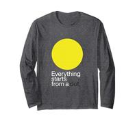 Everything Starts from a Dot - Minimalist Art Quote Long Sleeve T-Shirt