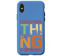 Everything Starts With A Dream Bold Motivational Typography Case for iPhone X/XS
