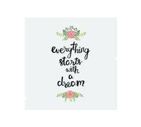 Everything Starts With A Dream Splash Back Benjamin Tate Design Natural One Size
