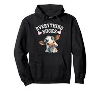 Everything Sucks Cow Pullover Hoodie