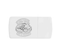 'Everything Tastes Better On A Board' Pill Box with Tablet Splitter (PI00035230)