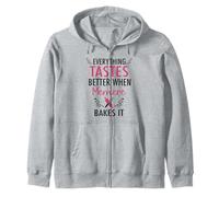 Everything Tastes Better When Memere Bakes It Zip Hoodie