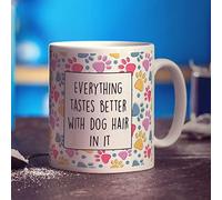 Everything Tastes Better With Dog Hair in it Mug - Gift for Birthday, Christmas - 11oz Ceramic Cup
