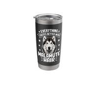 Everything Tastes Better with Malamute Hair Stainless Steel Insulated Tumbler