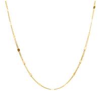 Everything Vegetarian Chain Necklace Female Design Sense Light Senior Sense Fold Wear Collarbone Chain Choker Accessories (Gold, One Size)