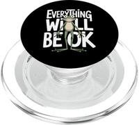 Everything Will Be Ok Funny Frog Anxious Timeline Joke PopSockets PopGrip for MagSafe