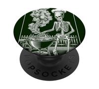 Everything Will Kill You BBQ Skeleton Grill PopSockets Adhesive PopGrip