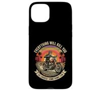 Everything Will Kill You Choose Fun Skeleton Biker Case for iPhone 15 Plus