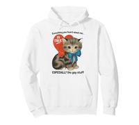 Everything You Heard About Me Is True... Funny Gay Cat Humor Pullover Hoodie