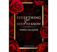 Everything You Need to Know When I'm Gone: After Death Planner, My Final Words & Thoughts, Personal Wishes, Online Accounts, Important Information ... Leave Behind I'm Dead Now What Record Keeper