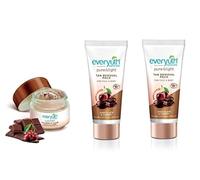 Everyuth Naturals Chocolate and Cherry Tan Removal Scrub (01qty) and Face Pack (02qty) (50gram each)