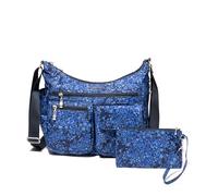 Everywhere Bagg Crossbody Women 11x9 Lightweight Nylon Hobo Water-Resistant Travel Bag W/RFID