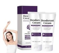 Everywhere Deodorant with Probiotics,Underarm Deodorizing Cream,Body Deodorizing Supplement, Native Whole Body Deodorant Cream, Helps to Improve Skin,Naturally Absorbs (2 Pcs)