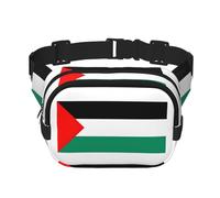Everywhere Palestine flag print Belt Bag with Adjustable Strap,Waist Pouch Fanny Pack for Running Travelling, Black, One Size