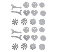 Evetounmn 2 Set Grey Spinning Boot Spurs, Shoe Tail Spur Clip with 5 Patterns, Free - Spinning ABS Shoe Charms for Sneakers Boots, Easy - Attach Decorative Clips Using 3D Printing