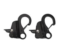 Evetounmn 2PCS Stainless Steel Boat Mudguard Clip, Quick Release Boat Bumper Hanger for 3/8in to 5/8in Rope, Black Docking Clips for Yachts Motorboats and Small Boats