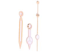 Evetounmn 3pcs Alloy Watch Hands Set with Luminous Function, Replacement Hour Minute Second Hands for Watch Repair, Gold Watchmaker Kit in Clear Storage Box for DIY Watch Fix