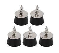 Evetounmn 5 PCS Golf Ball Suction Cup Picker, Wireless Golf Ball Grabber with Zinc Alloy Screw Head, Ergonomic No Bending Ball Pick Up Tool for Seniors and Golfers with Back Pain