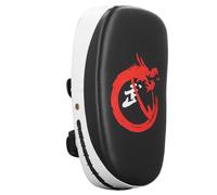 Evetounmn Curved Kickboxing Kicking Strike Shield, Shock Absorbing Striking Training Gear, Thick Gel Foam Kick Pad for Muay Thai Taekwondo Karate with Ergonomic Grip and Wrist