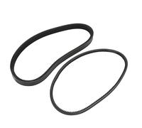 Evetounmn Drive Belt and Starter Generator Belt Set 1016203 101916701, Replacement for Club Car DS 1997 - Up Precedent 2004 - Up, Durable Leather Transmission Belts with OEM Fit