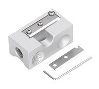 Evetounmn Multifunctional Tip Repair Shaper, Ergonomic Pool Cue Pinprick Blade Accessory for Billiard Cue Tip Shaping and Trimming, with Spare Blade and Hex Key for All Players