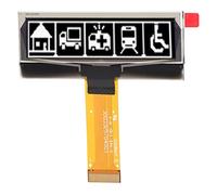 Evetounmn Organic Light Emitting Diode Display Module, 2.23in OLED Screen with 128x32 Resolution, SPI IIC Interface 24 Pin Display for DIY Electronics Projects, Thin Lightweight (White)