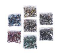 Evetounmn Plastic Safety Eyes with Washers for Dolls Stuffed Animals, 700 Pcs DIY Craft Supplies in 7 Colors, 16mm 18mm 20mm Toy Eyes for Teddy Bear Puppet Making (18MM)