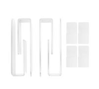 Evetounmn Wall Mounted Acrylic Hat Hook, Self Adhesive Baseball Cap Organizer, Sturdy L - Shaped Cap Storage for Smooth Walls in Bedroom Living Room (Transparent)