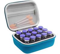Evey Clinical Storage Container 15 Compartment Plan for Glucose Regulator Management Hard Wearing Transportable Medicine Planner 10ml Capacity Evey Diabetic Medication Planner