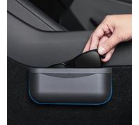 EVFIT for Tesla Model 3 Model Y Accessories Center Console Organizer Storage Box Silicone Velcro Sunglasses Coin Holder for Flocking