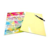 EVG 15 Sheets A4 Clear Transparent Waterproof Vinyl Sticker Paper - Glossy Self Adhesive Laser Printable Sticker Sheets for Labels, Decals, Signs & Craft Cutting Machines