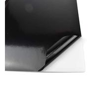 EVG Evergreen Goods 10 Sheets A4 Colour Self Adhesive Waterproof Matte/Glossy Craft Vinyl (Sticky Backed Plastic) for Die Cutting Machines (Black (Glossy))