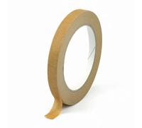 EVG Evergreen Goods 10mm X 30m Brown Kraft Paper Packaging Sticky Tape | Decorative Versatile Christmas Decoration Wrapping Scrapbooking, Card-Making | Recyclable for Parcels, Boxes & Crafting