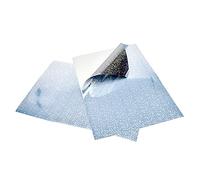 EVG Evergreen Goods A4 Holographic Silver Self-Adhesive Vinyl | 50 Sheets | Inkjet & Laser Printable | Sticky Back | Customisable Stars Pattern