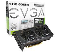 EVGA GeForce GTX 750 1GB FTW ACX Cooling, GDDR5 128bit, Dual-Link DVI, HDMI, DP Graphics Cards 01G-P4-2757-KR