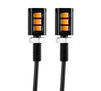 EVGATSAUTO 1 Pair 3LED License Plate Light, Universal License Number Plate Screw Bolt Light Lamp for Car Motorcycle(Yellow)