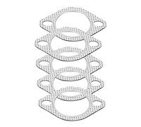 EVGATSAUTO 2.5" Flange Gasket Exhaust Pipe Gasket, 2.5" Aluminium Alloy Exhaust Header Down Pipe Manifold Collector Flange Gasket 2 Bolt