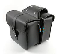 EVGATSAUTO 2 Pcs Waterproof PU Leather Motorcycle Saddle Tail Bags, Cruise Vehicle Bag for Motorcycle