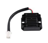 EVGATSAUTO 4 Wires 12V 4-pin Voltage Regulator Rectifier for ATV Scooters Go Karts Quad 4 Wheelers Moped Dune Buggy Sandrail Roketa Taotao Rectifier(Black)