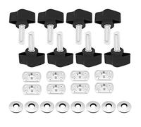EVGATSAUTO 8Pcs Universal Hard Top Fasteners, Hard Top Thumb Screws Thumb Screws Nuts Kit Fit for YJ TJ JK 1995-2007 Hardtop Quick Removal Fasteners