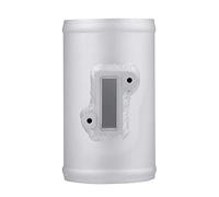 EVGATSAUTO Air Meter Base, 63mm Aluminum Alloy Air Intake Meter Mount Air Sensor Bracket Sensor Housing Adapter for MAF Silver (4.7 * 2.5in)